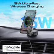 Promate RevoMount 15W Magnetic Wireless Car Mount Black