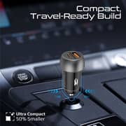 Promate DriveGear USB-C Car Charger Black - 33Cl