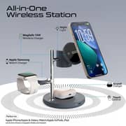 Promate SYNERGY-3 Magsafe Charging Station Black