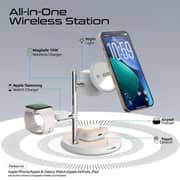 Promate SYNERGY-3 Magsafe Charging Station White