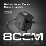 Promate CUBIX-R70 UK Fast Wall Charger Black