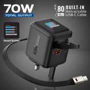 Promate CUBIX-R70 UK Fast Wall Charger Black