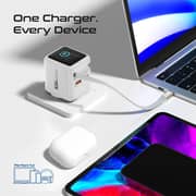 Promate CUBIX-R70 UK Fast Wall Charger White