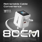 Promate CUBIX-R70 UK Fast Wall Charger White