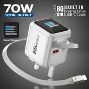 Promate CUBIX-R70 UK Fast Wall Charger White