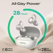 Promate AirClip-Pro AudioFit Wireless Earbuds White