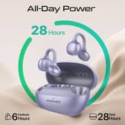 Promate AirClip-Pro AudioFit Wireless Earbuds Purple