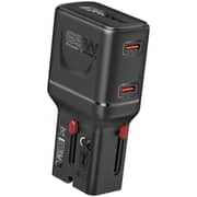 Promate TRIPLUG 65W PD Fast Wall Charger Black