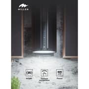 Millen Built-in Wall-Mounted Lamp Hood 35cm Black - MTUB 35 BL