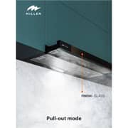 Millen Built-in Telescopic Kitchen Hood 90cm Black - MBKHSG 9001 BL