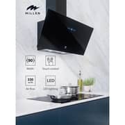 Millen Built-in Angled Range Hood 90cm Black - MKHG 904 BL