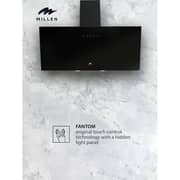 Millen Built-in Angled Range Hood 90cm Black - MKHG 904 BL