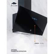 Millen Built-in Angled Range Hood 90cm Black - MKHG 904 BL