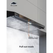 Millen Built-in Under Cabinet Range Hood 90cm Black - MKH 903 BL