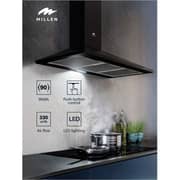 Millen Built-in Chimney Range Hood 90cm Black - MKH 904 BL