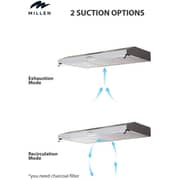 Millen Built-in Under Cabinet Range Hood 90cm Stainless Steel - MKH 903 IX