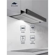 Millen Built-in Slide-Out Telescopic Range Hood 90cm Black - MBRHS 901 BL