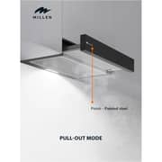 Millen Built-in Slide-Out Telescopic Range Hood 60cm Black - MBRHS 601 BL