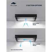Millen Built-in Slide-Out Telescopic Range Hood 60cm Black - MBRHS 601 BL