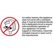 Hoover Built-in 5 Zone Ceramic Hob 90cm Black - HEH-W95C-GBI