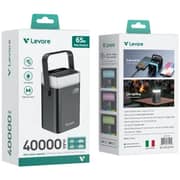 Levore Fast Charging Power Bank 40000mAh Grey - LP721-GY