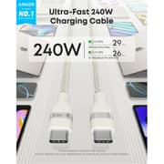 Anker Fast Charging USB-C to USB-C Cable 1.8m White - A82E2H22
