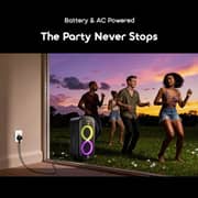 مكبر صوت أوريمو سبيس بوكس ماكس يدعم تقنية Auracast والبلوتوث مع ميكروفون مرفق لون أسود OBS-982