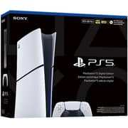 Sony PlayStation 5 Slim Digital Console 825GB White with Extra Controller - International Version