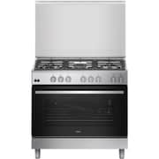 Haier 5 Burner Gas Cooker 90cm Grey - HCR9060GC1
