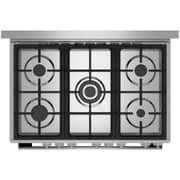 Haier 5 Burner Gas Cooker 90cm Grey - HCR9060GC1