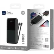 Wiwu Essen Power Bank 20000mAh Black - Wi-P082 BLK