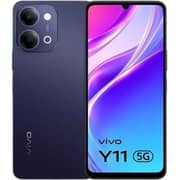 فيفو Y11 (64 جيجابايت، 4 جيجابايت) ثنائي الشريحة يدعم 5G لون أسود