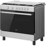 Midea 5 Burner Gas Cooker 90cm Stainless Steel - MFO-MG36LESS-VT