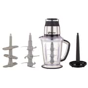 Hervy Electric Chopper - 2L Capacity, 800W, 9 Stainless Steel Blades, Cream Beater & Garlic Peeler - Black - C-002