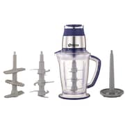 Hervy Electric Chopper - 2L Capacity, 800W, 9 Stainless Steel Blades, Cream Beater & Garlic Peeler - Blue - C-002