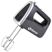 Hervy Hand Mixer 400 Watt, 5 Speed, 2 Stainless Whisks & Doughs, Black HM-001