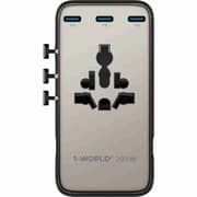 Momax 1-World2 7 Port Dual AC Adaptor Titanium - UA28L