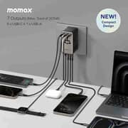 Momax 1-World2 7 Port Dual AC Adaptor Titanium - UA28L