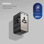 Momax 1-World2 7 Port Dual AC Adaptor Titanium - UA28L