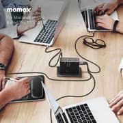 Momax 1-World2 7 Port Dual AC Adaptor Titanium - UA28L