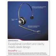 Poly Plantronics Encore Pro HW710 Wired Over Ear Headset Black