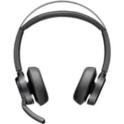 Poly Voyager Focus 2 UC Wired Wireless On Ear Headset Black