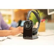 Poly Voyager Focus 2 UC Wired Wireless On Ear Headset Black