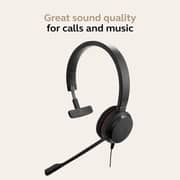 Jabra Evolve 20 Mono MS Wired Over Ear Headset Black