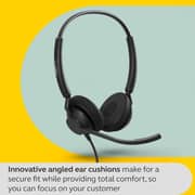 Jabra Engage 40 Stereo Wired On Ear Headset Black