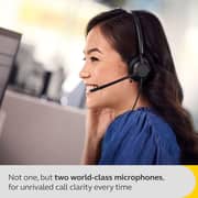 Jabra Engage 40 Stereo Wired On Ear Headset Black
