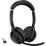Jabra Evolve2 55 MS Wired Wireless On Ear Headset Black