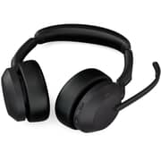 Jabra Evolve2 55 MS Wired Wireless On Ear Headset Black