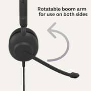 Jabra Evolve 10 Wired On Ear Headset Black