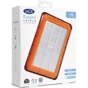 LaCie Rugged Triple External Hard Drive USB3.0 1TB Orange - STEU1000400